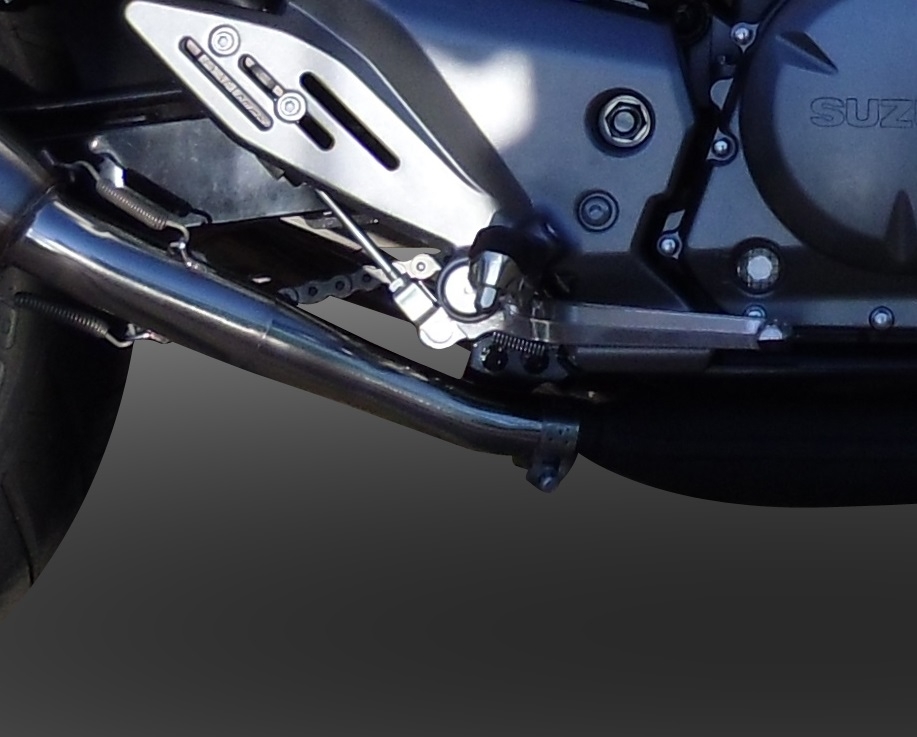 Exhaust compatible with Suzuki Gw 250 F Inazuma 2012-2017, Albus Ceramic, Dual Homologated legal slip-on exhaust including removable db killers and link pipes
