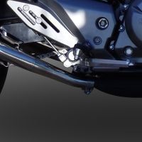 Exhaust compatible with Suzuki Gw 250 F Inazuma 2012-2017, Albus Ceramic, Dual Homologated legal slip-on exhaust including removable db killers and link pipes