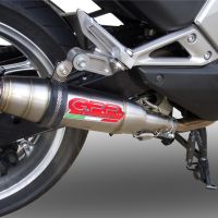 Esapament GPR compatibil cu Honda Integra 700 2012 Evacuare slip-on omologata, inclusiv db killer detașabil și cot de legătură,Deeptone Inox