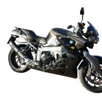 Esapament GPR compatibil cu Bmw K 1300 S -R  2009 Evacuare slip-on omologata, inclusiv db killer detașabil și cot de legătură,Furore Nero