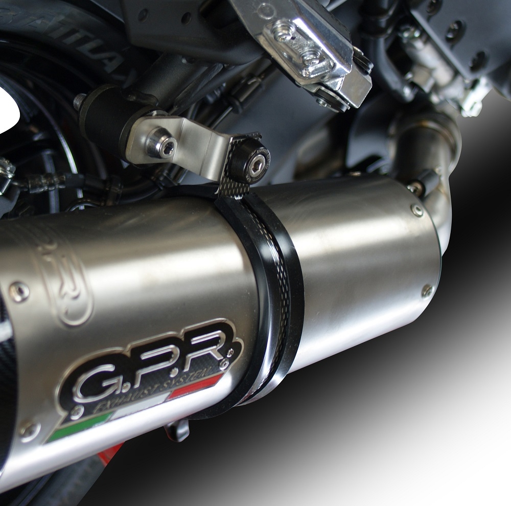 Exhaust compatible with Kawasaki Versys 1000 I.E. 2011-2013, Albus Ceramic, Homologated legal slip-on exhaust including removable db killer and link pipe