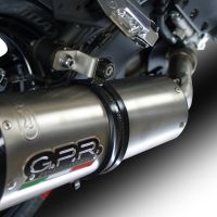 Exhaust compatible with Kawasaki Versys 1000 I.E. 2011-2013, Albus Ceramic, Homologated legal slip-on exhaust including removable db killer and link pipe