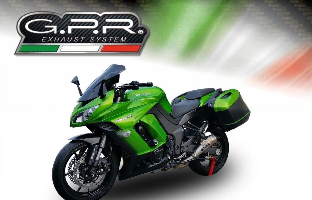 Esapament GPR compatibil cu Kawasaki Z 1000  2010 Evacuare cu dublă omologare legală, inclusiv db killers și coturi de legătură detașabile,Powercone Evo
