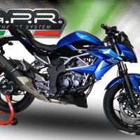 Esapament GPR compatibil cu Kawasaki Ninja 125 2021 Evacuare slip-on omologata, inclusiv db killer detașabil și cot de legătură,Furore Evo4 Nero