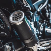 Esapament GPR compatibil cu Kawasaki Z 900 E 2020 Evacuare slip-on omologata, inclusiv db killer detașabil și cot de legătură,M3 Black Titanium