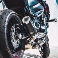 Esapament GPR compatibil cu Kawasaki Z 900 E 2020 Evacuare slip-on omologata, inclusiv db killer detașabil și cot de legătură,M3 Black Titanium