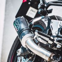 Esapament GPR compatibil cu Kawasaki Z 900 2017 Evacuare slip-on omologata, inclusiv db killer detașabil și cot de legătură,M3 Black Titanium