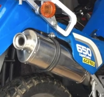 Esapament GPR compatibil cu Kawasaki Klx 650 1993 Evacuare slip-on omologata, inclusiv db killer detașabil și cot de legătură,Trioval