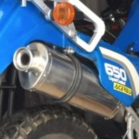 Esapament GPR compatibil cu Kawasaki Klx 650 1993 Evacuare slip-on omologata, inclusiv db killer detașabil și cot de legătură,Trioval