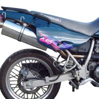 Esapament GPR compatibil cu Kawasaki Klx 650 1993 Evacuare slip-on omologata, inclusiv db killer detașabil și cot de legătură,Trioval