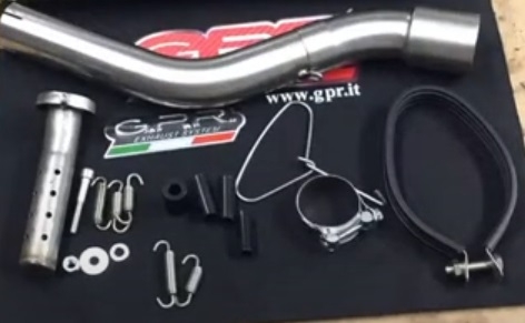 Esapament GPR compatibil cu Kawasaki Klx 650 1993 Evacuare slip-on omologata, inclusiv db killer detașabil și cot de legătură,Trioval
