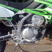 Exhaust compatible with Kawasaki KLX 250 R 1994-2007, Furore Nero, Homologated legal slip-on exhaust including removable db killer and link pipe