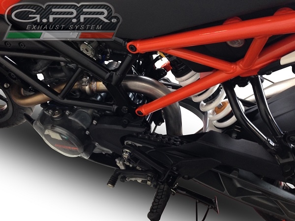 Esapament GPR compatibil cu Ktm Rc 390 2017 Teava decatalizator,Decatalizzatore