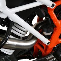 Esapament GPR compatibil cu Ktm Rc 390 2017 Evacuare slip-on omologata, inclusiv db killer detașabil, cot de legătură și catalizator,Deeptone Inox