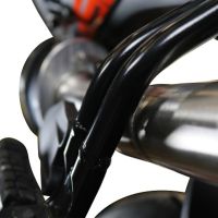 Esapament GPR compatibil cu Ktm Rc 390 2017 Evacuare slip-on omologata, inclusiv db killer detașabil, cot de legătură și catalizator,Deeptone Inox