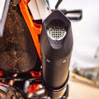 Esapament GPR compatibil cu Husqvarna Norden 901 2022 Evacuare slip-on omologata, inclusiv db killer detașabil și cot de legătură,Furore Evo4 Nero