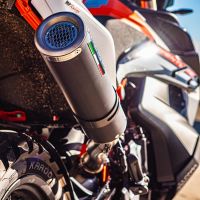 Esapament GPR compatibil cu Husqvarna Norden 901 2022 Evacuare slip-on omologata, inclusiv db killer detașabil și cot de legătură,M3 Black Titanium