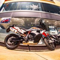 Exhaust compatible with Ktm SMT 890 2023-2024, Albus Evo4, Homologated legal slip-on exhaust including removable db killer and link pipe