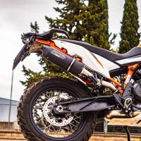 Esapament GPR compatibil cu Husqvarna Norden 901 2022 Evacuare slip-on omologata, inclusiv db killer detașabil și cot de legătură,Furore Evo4 Nero