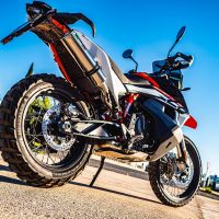 Exhaust compatible with Husqvarna Norden 901 2022-2024, M3 Inox , Racing slip-on exhaust including link pipe