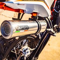 Exhaust compatible with Husqvarna Norden 901 2022-2024, M3 Inox , Racing slip-on exhaust including link pipe