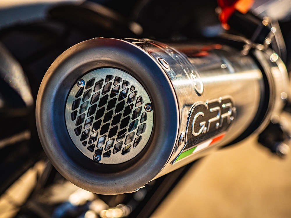 Exhaust compatible with Husqvarna Norden 901 2022-2024, M3 Inox , Racing slip-on exhaust including link pipe