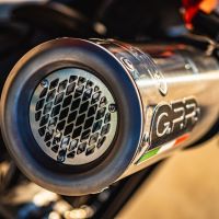 Exhaust compatible with Husqvarna Norden 901 2022-2024, M3 Inox , Racing slip-on exhaust including link pipe