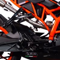 Exhaust compatible with Ktm Rc 125 2014-2016, Albus Ceramic, Homologated legal slip-on exhaust including removable db killer and link pipe