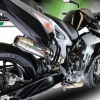 Exhaust compatible with Ktm Duke 790 2021-2024, Deeptone Inox, Racing slip-on exhaust including link pipe
