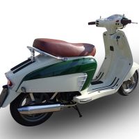 Exhaust compatible with Lambretta Lambretta 125 - 150 Milano 2012-2014, Ultracone lucido, Homologated legal full system exhaust, including removable db killer and catalyst