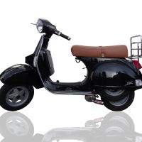 Exhaust compatible with Lml Star 125 4 Tempi - 4 Strokes Genuine Stella 2010-2013, Alluminio, Homologated legal full system exhaust, including removable db killer