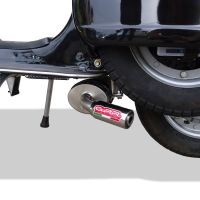 Exhaust compatible with Lml Star 125 4 Tempi - 4 Strokes Genuine Stella 2010-2013, Alluminio, Homologated legal full system exhaust, including removable db killer