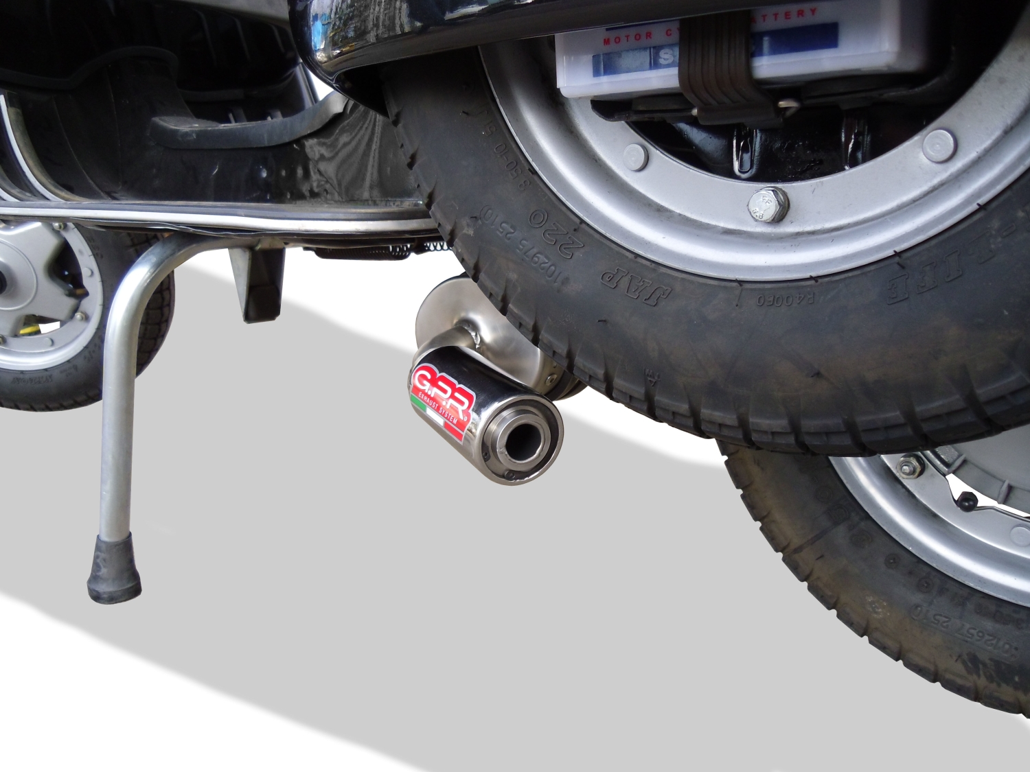 Exhaust compatible with Lml Star 125 4 Tempi - 4 Strokes Genuine Stella 2010-2013, Alluminio, Homologated legal full system exhaust, including removable db killer