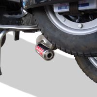 Exhaust compatible with Lml Star 125 4 Tempi - 4 Strokes Genuine Stella 2010-2013, Alluminio, Homologated legal full system exhaust, including removable db killer