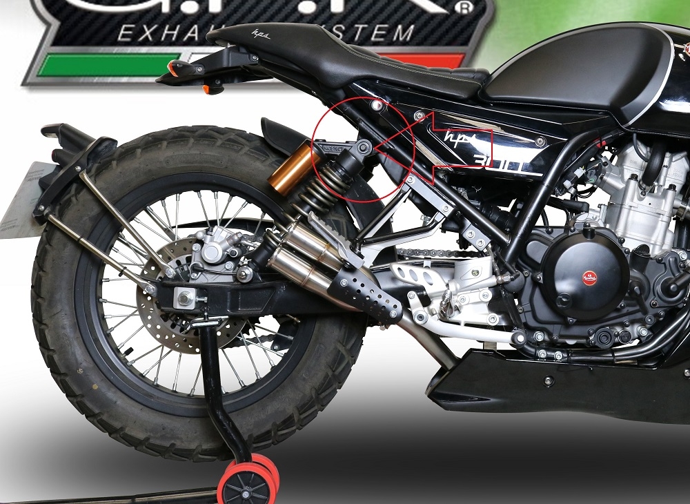 Exhaust compatible with F.B. Mondial Hps 300 2018-2019, F205, Racing full system exhaust
