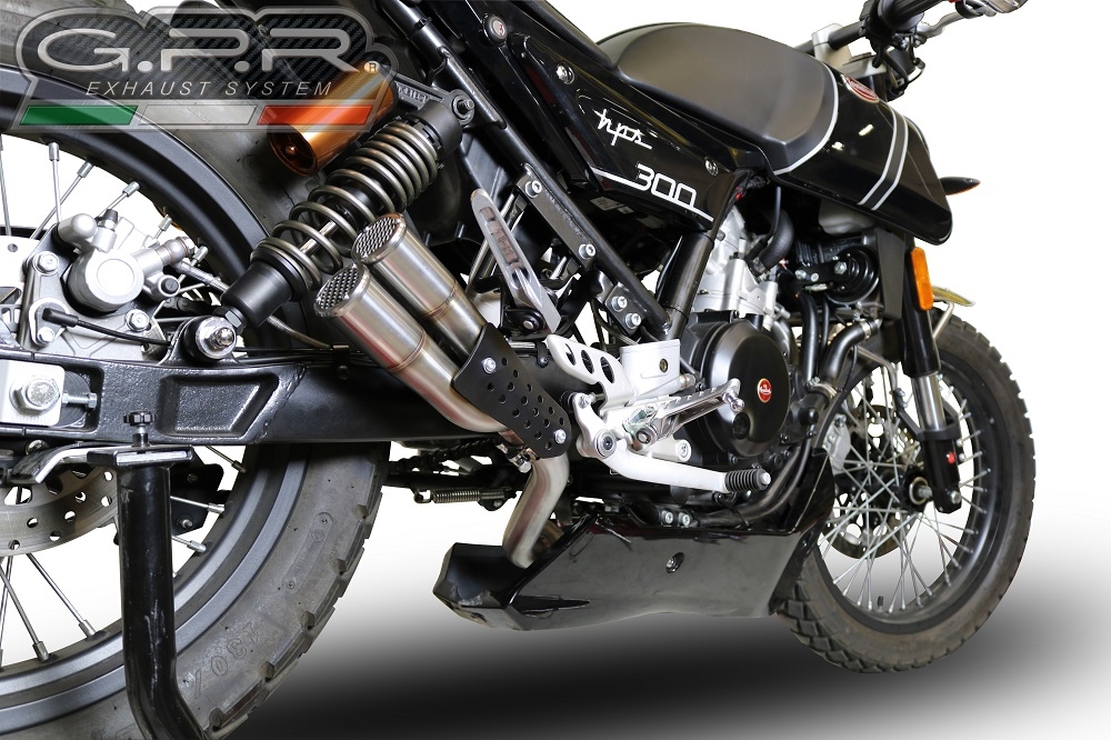 Exhaust compatible with F.B. Mondial Hps 300 2018-2019, F205, Racing full system exhaust