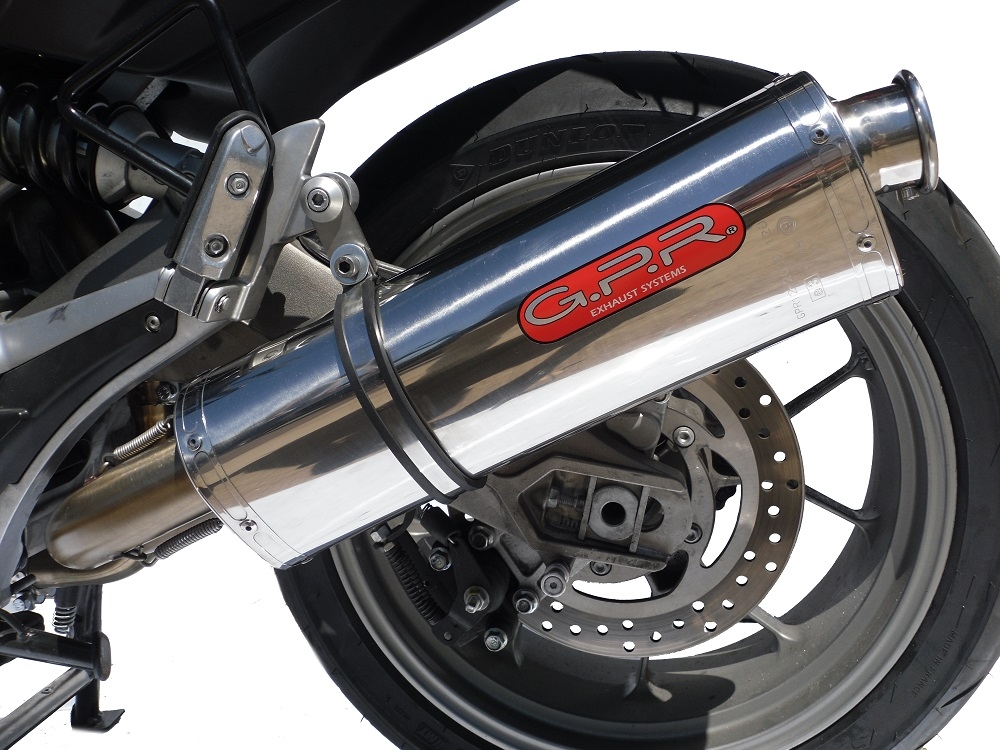 Esapament GPR compatibil cu Aprilia Mana 850 Gt 2007 Sistem de evacuare omologat complet, inclusiv db killer detașabil,Trioval