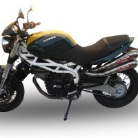 Esapament GPR compatibil cu Moto Morini Sport 1200 2008 Evacuare cu dublă omologare legală, inclusiv db killers și coturi de legătură detașabile,Powercone Evo