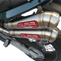 Esapament GPR compatibil cu Moto Morini Sport 1200 2008 Evacuare cu dublă omologare legală, inclusiv db killers și coturi de legătură detașabile,Powercone Evo