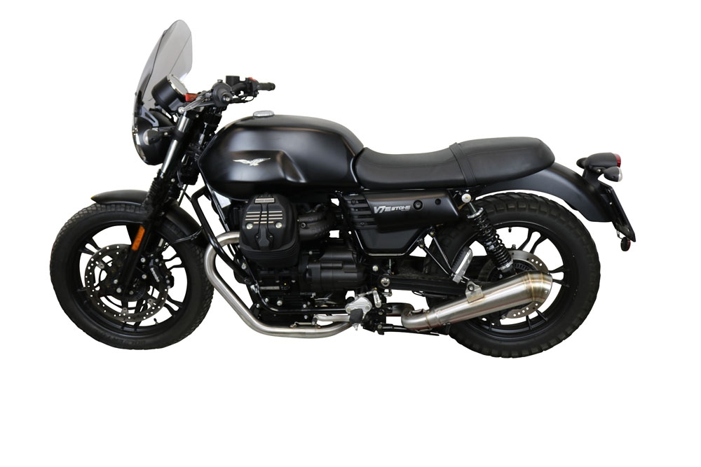 Esapament GPR compatibil cu Moto Guzzi V7 III Special-Stone-Carbon 2017  Sistem complet de evacuare Racing,Powercone Evo