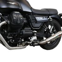 Exhaust compatible with Moto Guzzi V7 III Special-Stone-Carbon 2017-2018, Vintacone, Racing full system exhaust