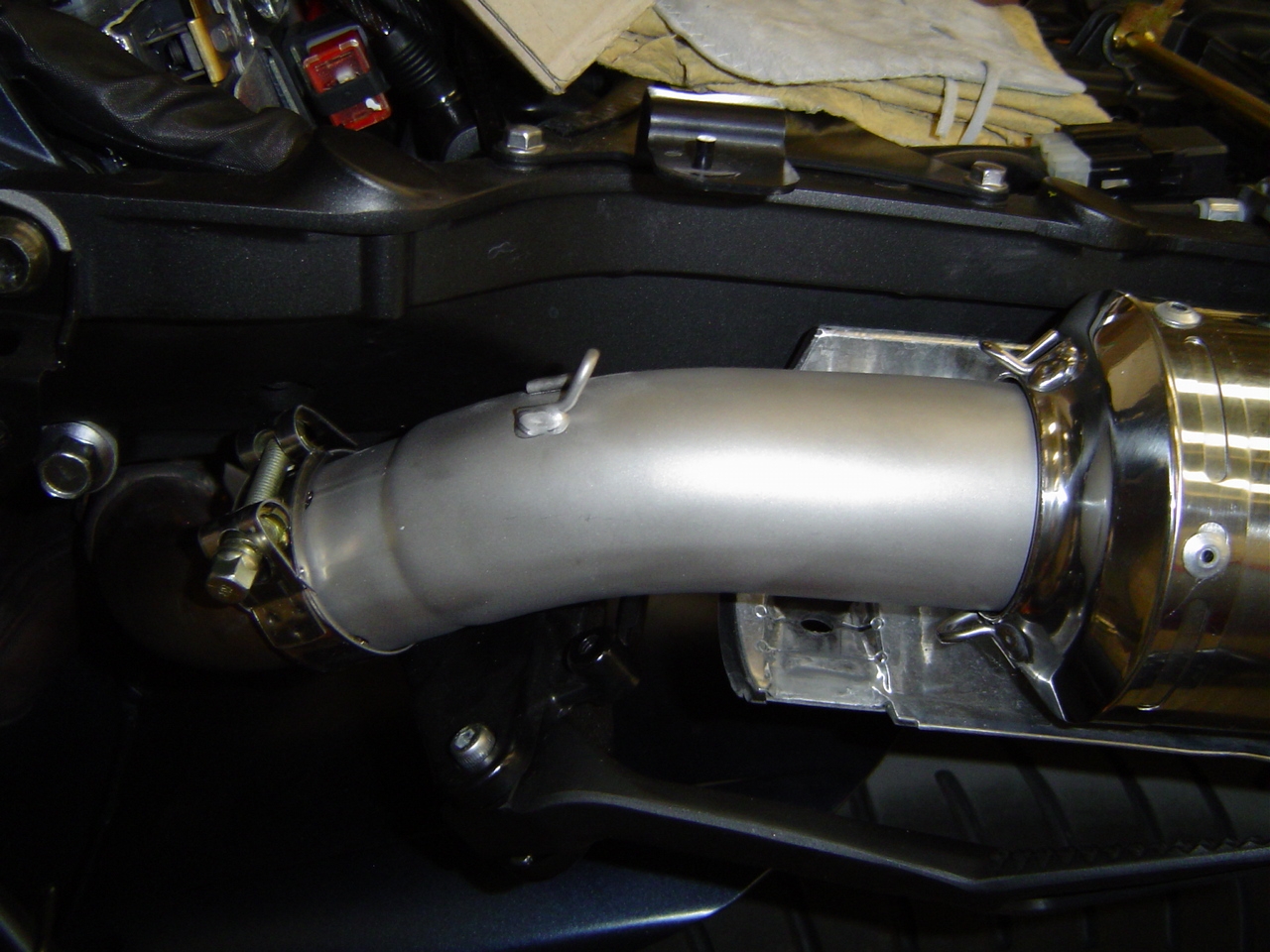Exhaust compatible with Yamaha MT-01 2005-2011, Inox Tondo, Dual Homologated legal slip-on exhaust including removable db killers and link pipes