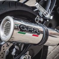 Exhaust compatible with Yamaha Mt-07 2017-2020, M3 Inox , Racing full system exhaust, including removable db killer