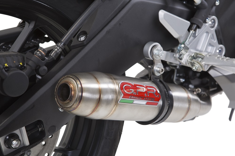 Exhaust compatible with Yamaha Mt 125 2014-2016, Deeptone Inox, Homologated legal full system exhaust, including removable db killer and catalyst