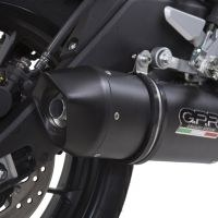 Exhaust compatible with Yamaha Mt 125 2017-2019, Furore Evo4 Nero, Homologated legal full system exhaust, including removable db killer and catalyst