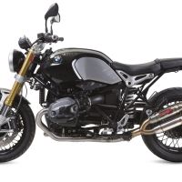 Esapament GPR compatibil cu Bmw R Nine-T 1200 -Pure -Racer -Urban G-S 2017 Sistem complet de evacuare legal omologat, inclusiv db killer și catalizator detașabil,Deeptone Inox