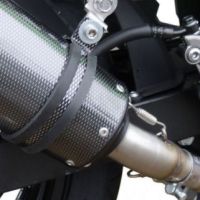 Esapament GPR compatibil cu Kawasaki Ninja 300 R  2012 Evacuare slip-on omologata, inclusiv db killer detașabil și cot de legătură,Powercone Evo