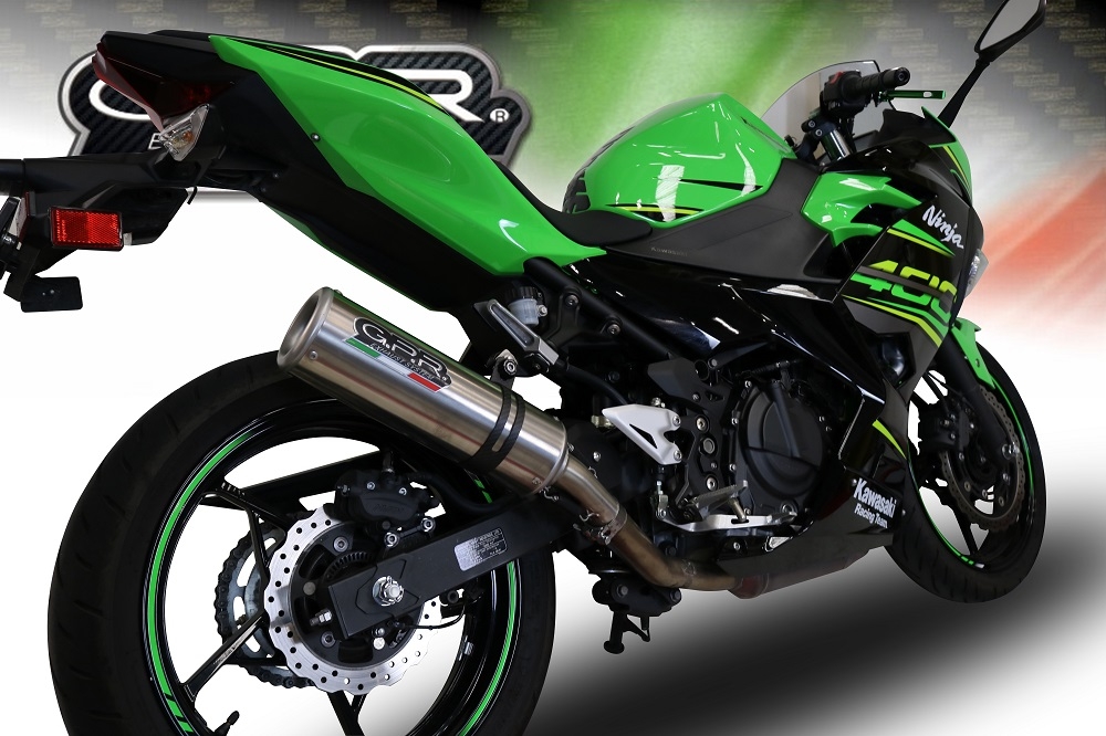 Esapament GPR compatibil cu Kawasaki Z 400 2018  Sistem complet de evacuare Racing,M3 Inox 
