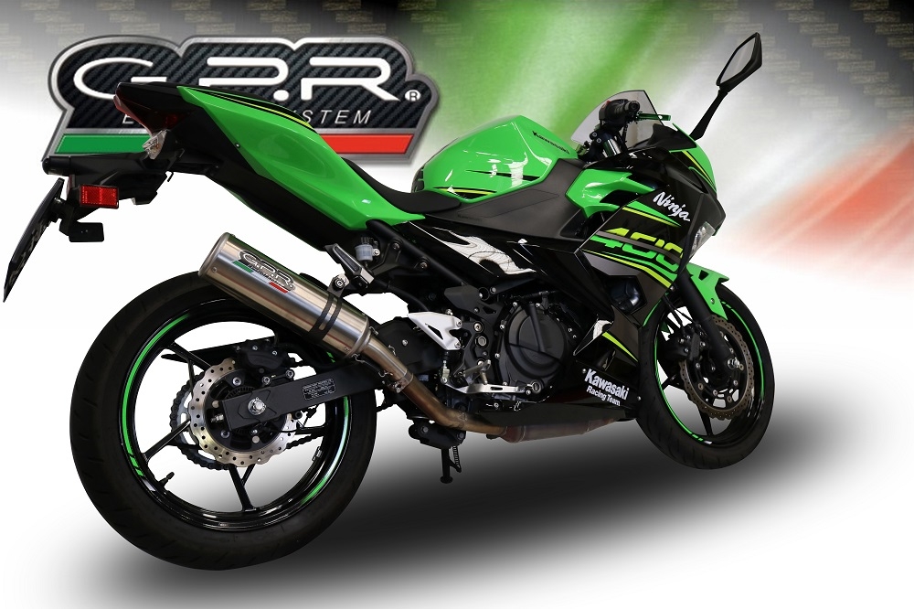 Esapament GPR compatibil cu Kawasaki Z 400 2018  Sistem complet de evacuare Racing,M3 Inox 