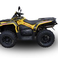 Esapament GPR compatibil cu Can Am Outlander 650 XMR 2013 Evacuare slip-on omologata, inclusiv db killer detașabil și cot de legătură,Deeptone Atv